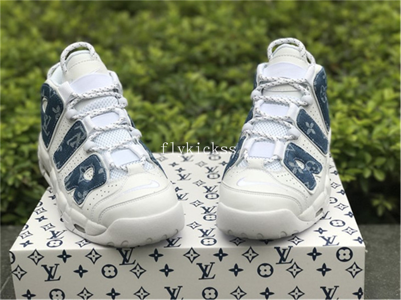 Nike Air More Uptempo 96 White Blue